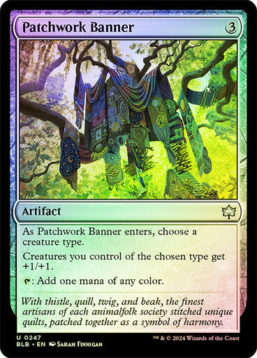 FOIL Patchwork Banner ~ Bloomburrow [ NearMint ] [ Magic MTG ]