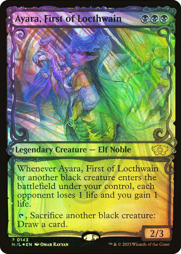 FOIL  HALO Ayara, First of Locthwain ~ Multiverse Legends [ NM ] [ Magic MTG ]