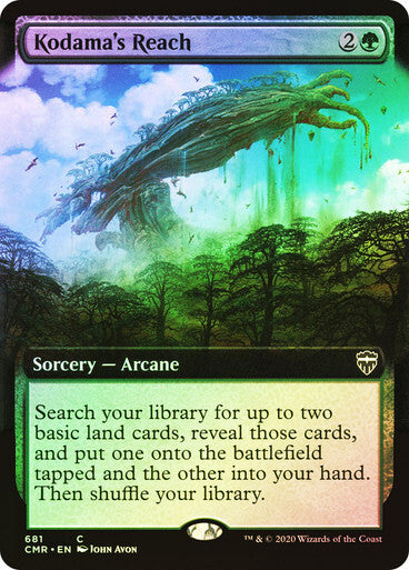 FOIL BORDERLESS Kodama's Reach ~ Commander Legends 1 [ NearMint ] [ Magic MTG ]