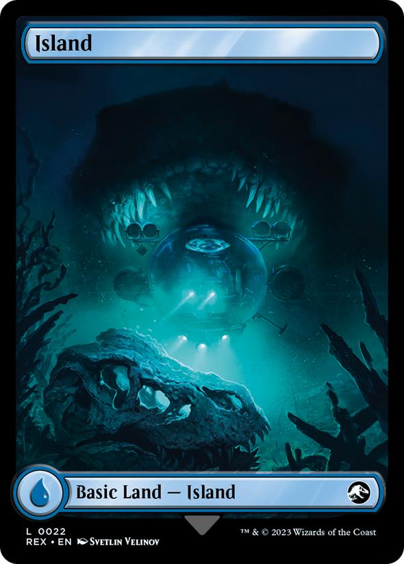 Island ~ Universes Beyond: Jurassic World [ NM ] [ MTG ]