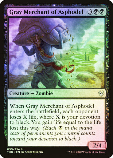 FOIL Gray Merchant of Asphodel ~ Theros Beyond Death [ NearMint ] [ Magic MTG ]