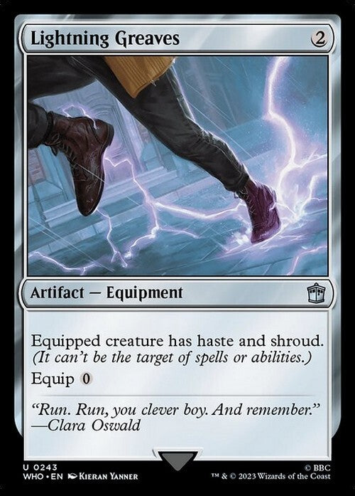 Lightning Greaves ~ Commander: Doctor Who [ NearMint ] [ Magic MTG ]