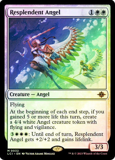 FOIL Resplendent Angel ~ The Lost Caverns of Ixalan [ NM ] [ Magic MTG ]