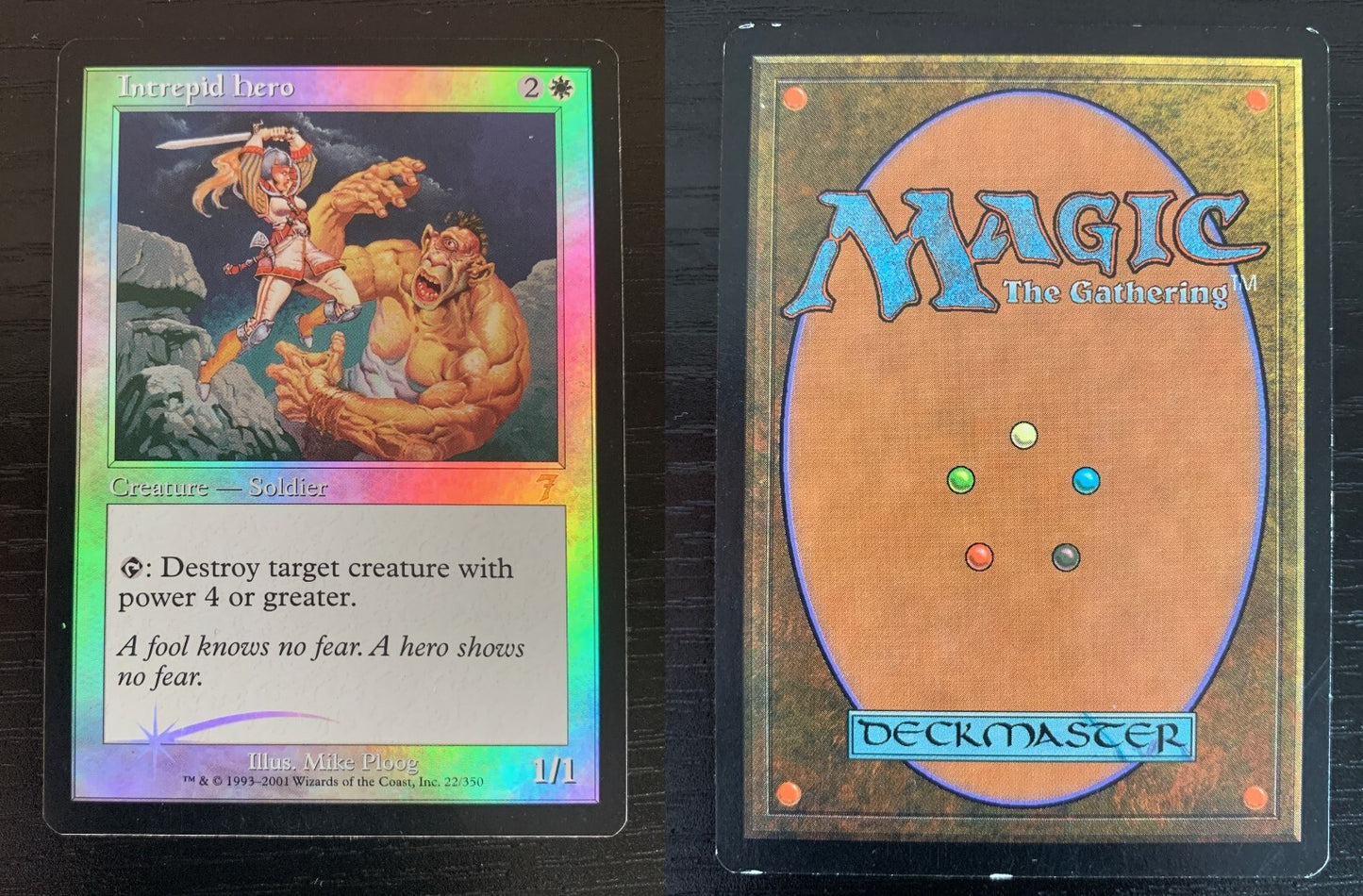FOIL Intrepid Hero ~ Seventh Edition [ GOOD CONDITION ] [ Magic MTG ] - London Magic Traders Ltd