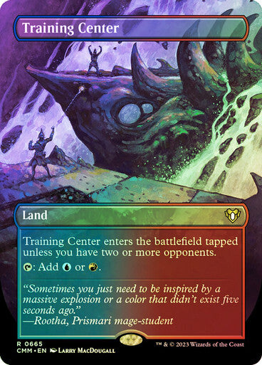 FOIL BORDERLESS Training Center ~ Commander Masters [ NearMint ] [ Magic MTG ]