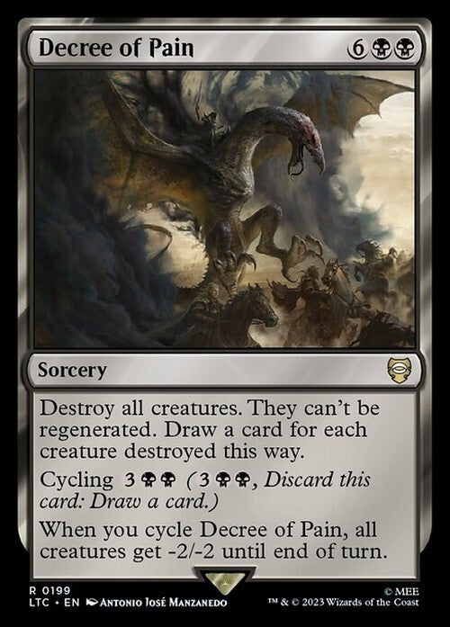 Decree of Pain ~ Commander: The Lord of the Rings [ NM ] [ Magic MTG ]