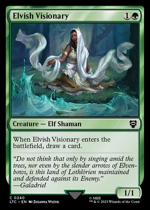Elvish Visionary ~ Commander: The Lord of the Rings [ NM ] [ Magic MTG ] - London Magic Traders Ltd