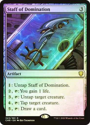 FOIL Staff of Domination ~ Commander Legends 1 [ NearMint ] [ Magic MTG ]