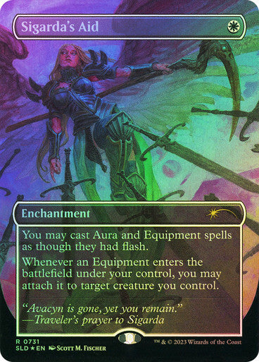 FOIL Sigarda's Aid ~ Secret Lair [ NearMint ] [ Magic MTG ]