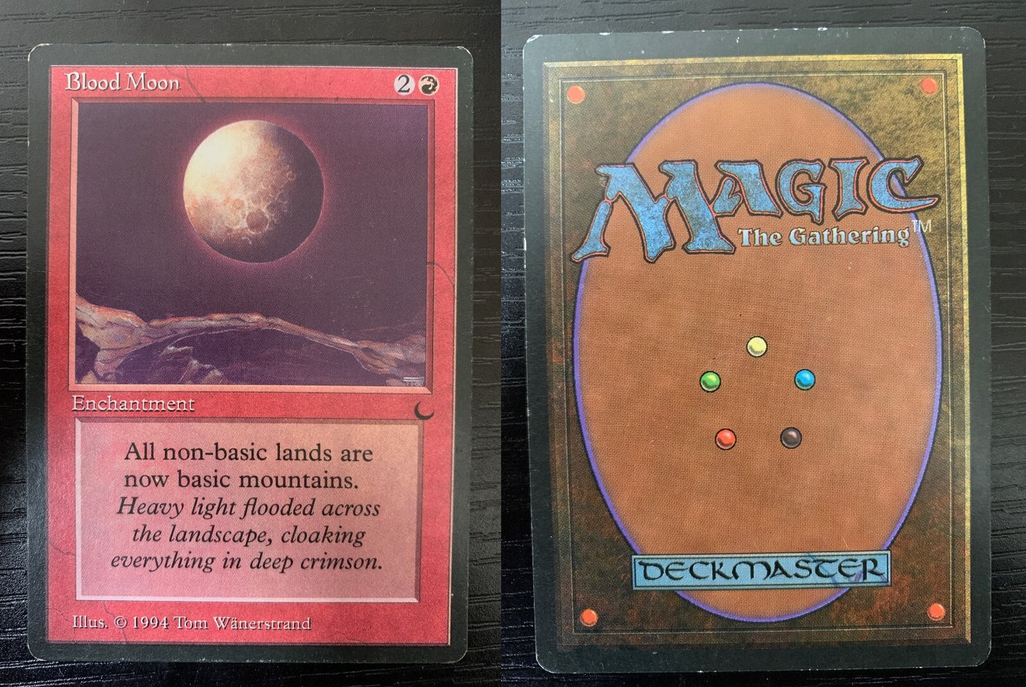 Blood Moon ~ The Dark [ MODERATELY PLAYED ] [ Magic MTG ] - London Magic Traders Ltd