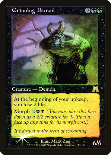 FOIL Grinning Demon ~ Onslaught [ PLAYED ] [ Magic MTG ]
