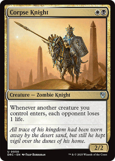 Corpse Knight ~ Commander: Aetherdrift [ NM ] [ Magic MTG ]