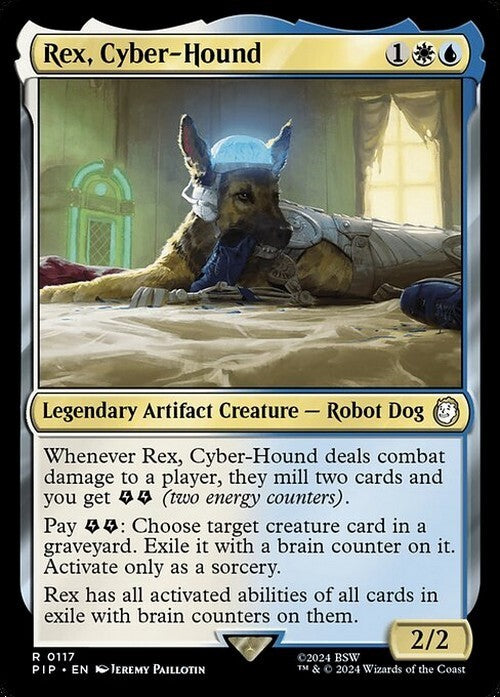 Rex, Cyber-Hound ~ Commander: Fallout [ NearMint ] [ Magic MTG ]