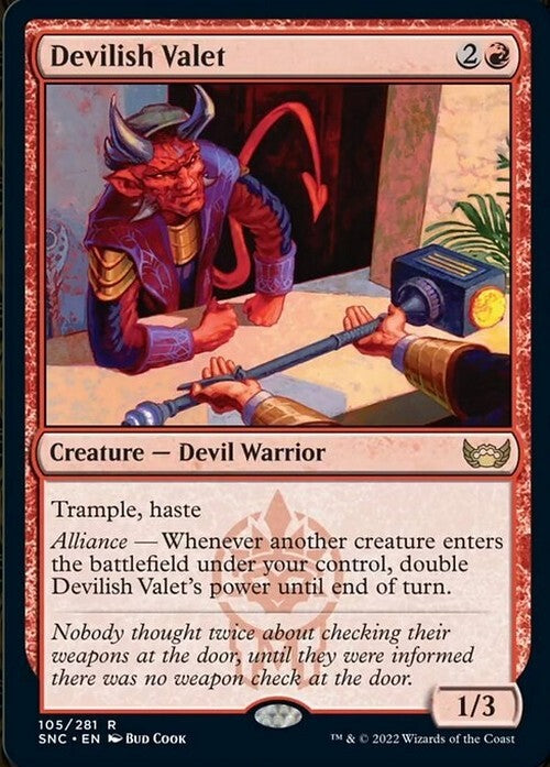 Devilish Valet ~ Streets of New Capenna [ NearMint ] [ Magic MTG ]