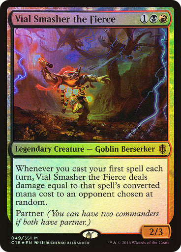 FOIL Vial Smasher the Fierce ~ Commander 2016 [ Excellent ] [ Magic MTG ]