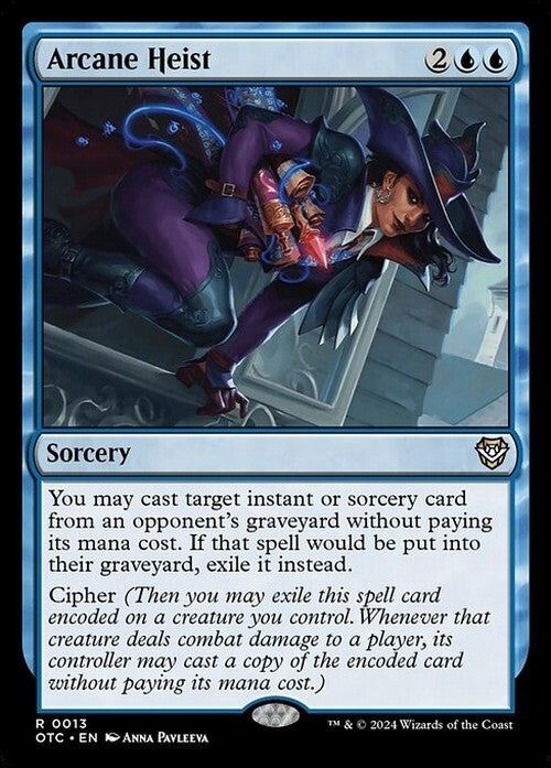 Arcane Heist ~ Commander: Outlaws of Thunder Junction [ NM ] [ Magic MTG ]