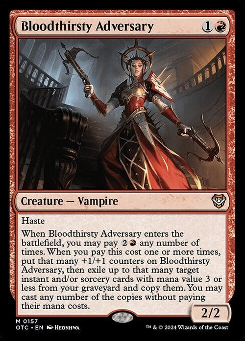 Bloodthirsty Adversary ~ Commander: Outlaws of Thunder Junction [ NM ] [ MTG ]