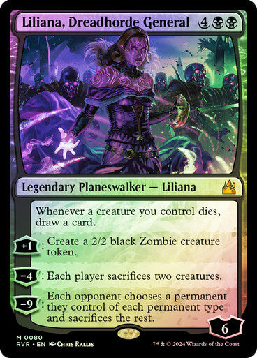 FOIL Liliana, Dreadhorde General ~ Ravnica Remastered [ NearMint ] [ Magic MTG ]