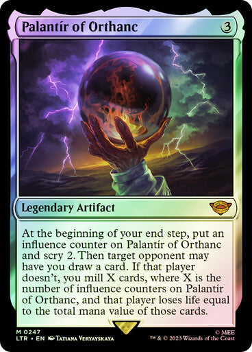 FOIL Palantir of Orthanc ~ The Lord of the Rings [ NM ] [ Magic MTG ]