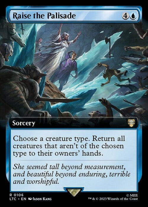 BORDERLESS Raise the Palisade ~ Commander: The Lord of the Rings [ NM ] [ MTG ]