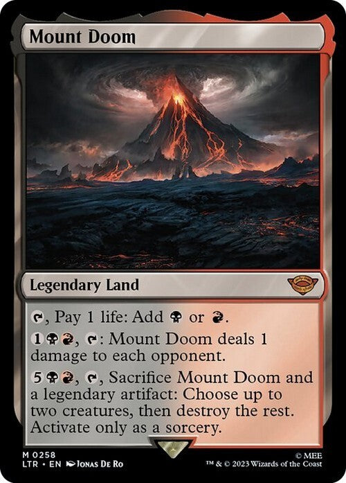 Mount Doom ~ The Lord of the Rings [ NM ] [ Magic MTG ]
