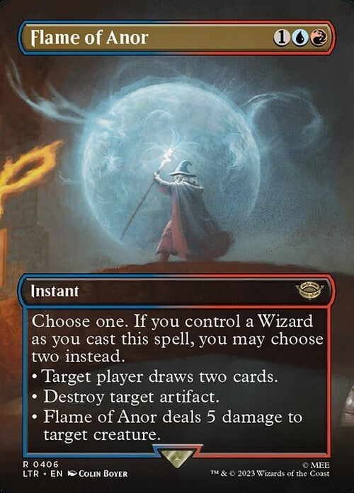 BORDERLESS Flame of Anor ~ The Lord of the Rings [ NearMint ] [ Magic MTG ]