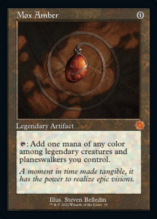 RETRO Mox Amber ~ The Brothers' War [ NearMint ] [ Magic MTG ]