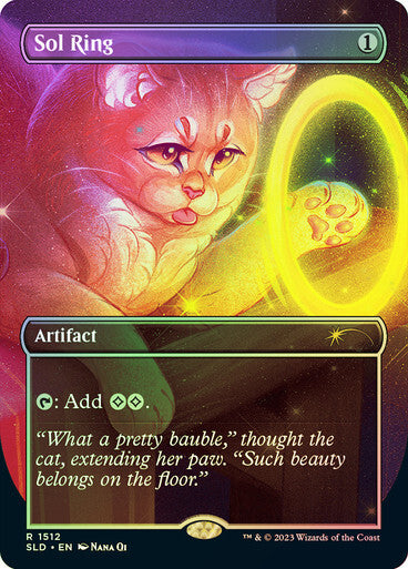 FOIL Sol Ring ~ Secret Lair: Raining Cats and Dogs [ NearMint ] [ Magic MTG ]