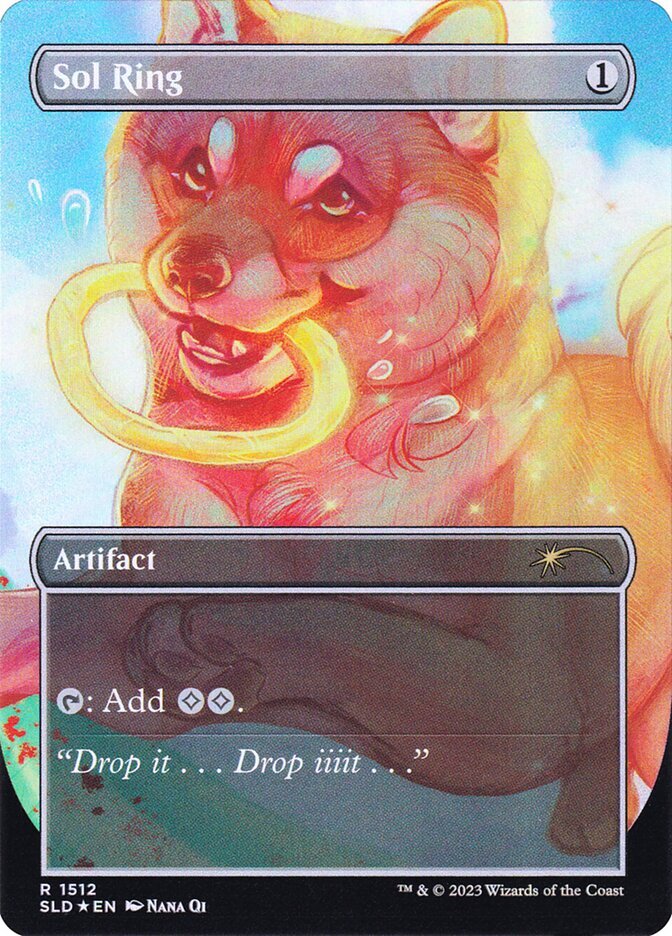 FOIL Sol Ring ~ Secret Lair: Raining Cats and Dogs [ NearMint ] [ Magic MTG ]