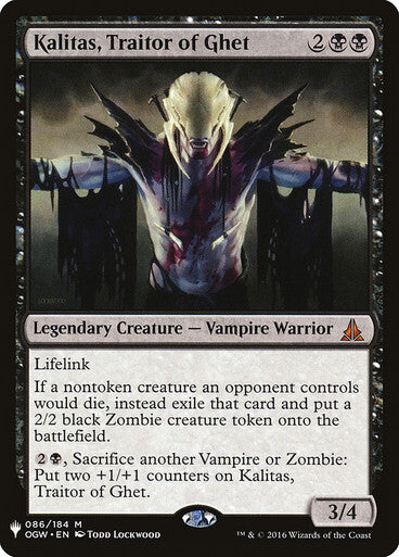 Kalitas, Traitor of Ghet ~ The List [ NearMint ] [ Magic MTG ]