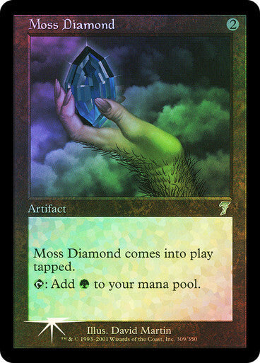 FOIL Moss Diamond ~ Seventh Edition [ PLAYED ] [ Magic MTG ]
