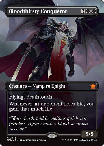 ALTERNATE Bloodthirsty Conqueror ~ Foundations [ NearMint ] [ Magic MTG ]