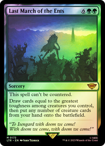 FOIL Last March of the Ents ~ The Lord of the Rings [ NM ] [ Magic MTG ]
