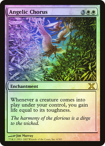 FOIL Angelic Chorus ~ Tenth Edition [ NearMint ] [ Magic MTG ]