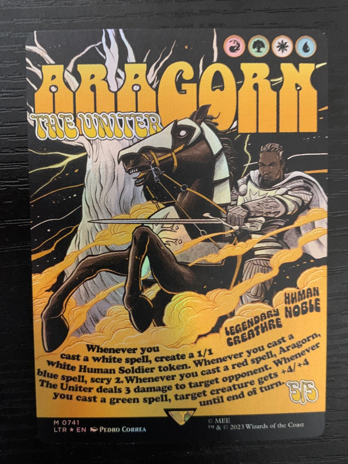 FOIL ALTERNATE Aragorn, the Uniter ~ The Lord of the Rings [ MINT ] [ MTG ]