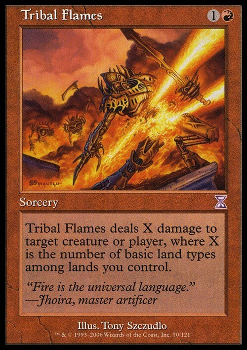 Tribal Flames ~ Time Spiral [ Excellent ] [ Magic MTG ]