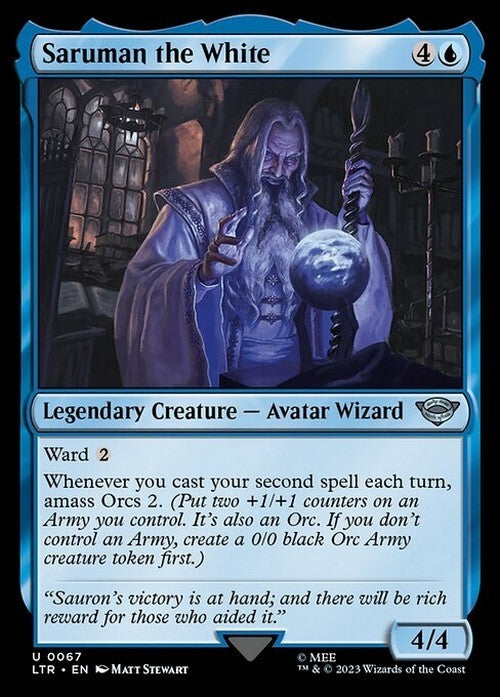 Saruman the White ~ The Lord of the Rings [ NM ] [ Magic MTG ]