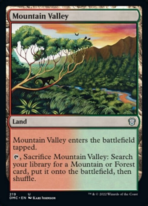 Mountain Valley ~ Commander: Dominaria United [ NM ] [ Magic MTG ]