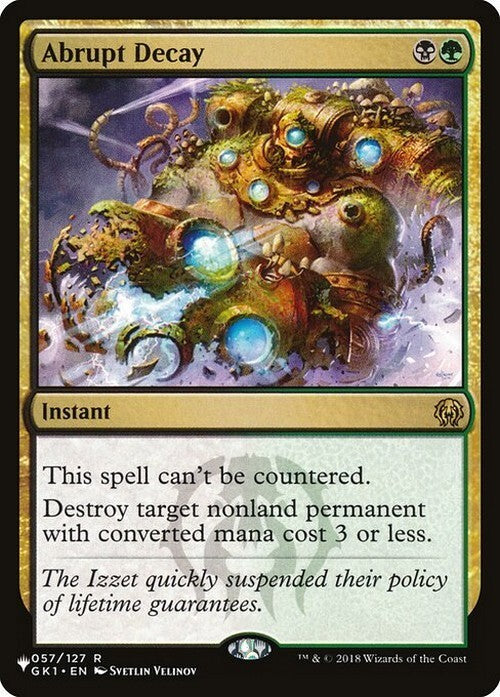 Abrupt Decay ~ The List [ NearMint ] [ Magic MTG ]