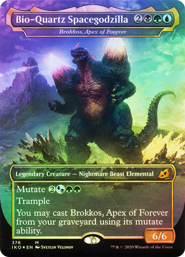 FOIL Bio-Quartz Spacegodzilla (Brokkos, Apex of Forever) ~ Ikoria [ NM ] [ MTG ]