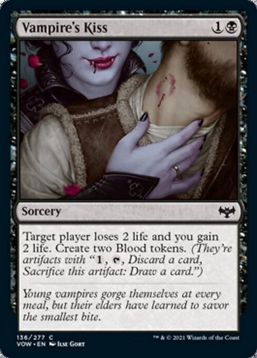Vampire's Kiss ~ Crimson Vow [ Excellent ] [ Magic MTG ] - London Magic Traders Ltd