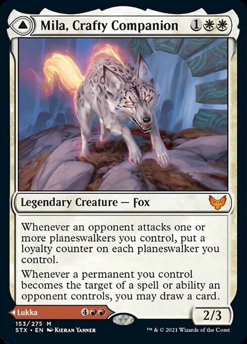 Mila, Crafty Companion / Lukka, Wayward Bonder ~ Strixhaven [ EX ] [ Magic MTG ]