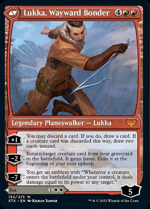 Mila, Crafty Companion / Lukka, Wayward Bonder ~ Strixhaven [ EX ] [ Magic MTG ]