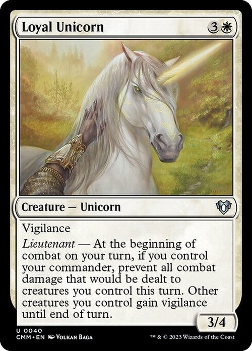 Loyal Unicorn ~ Commander Masters [ NearMint ] [ Magic MTG ]