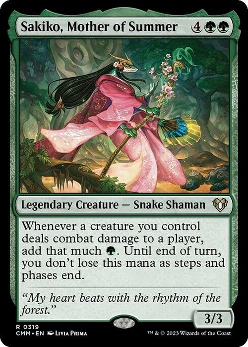 Sakiko, Mother of Summer ~ Commander Masters [ NearMint ] [ Magic MTG ]