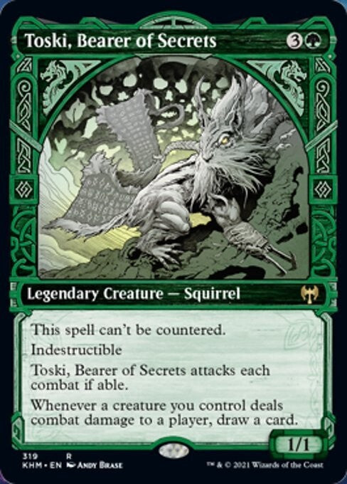 SHOWCASE Toski, Bearer of Secrets ~ Kaldheim [ NearMint ] [ Magic MTG ]