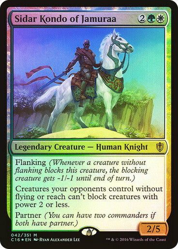 FOIL Sidar Kondo of Jamuraa ~ Commander 2016 [ Excellent ] [ Magic MTG ]
