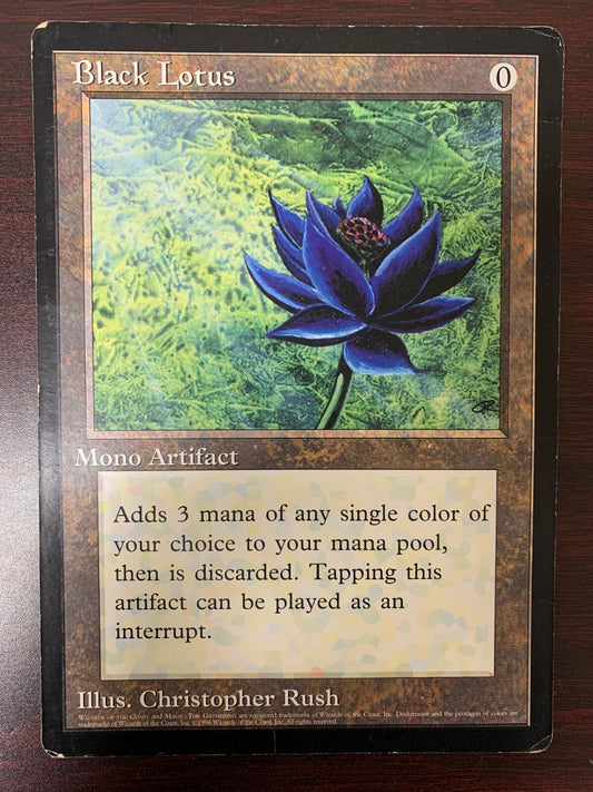 OVERSIZED Black Lotus ~ Oversized 6x9 Promos [ HEAVILY PLAYED ] [ Magic MTG ]