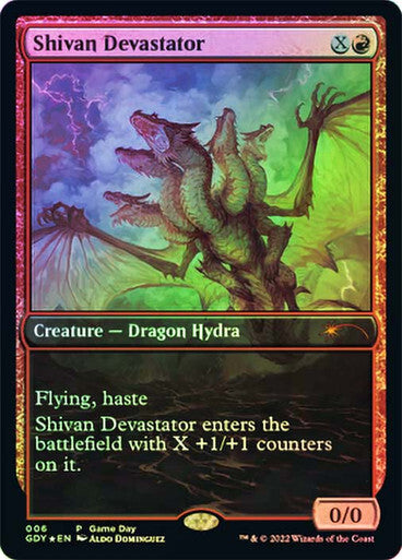 FOIL Shivan Devastator ~ Game Day Dominaria United [ NearMint ] [ Magic MTG ]