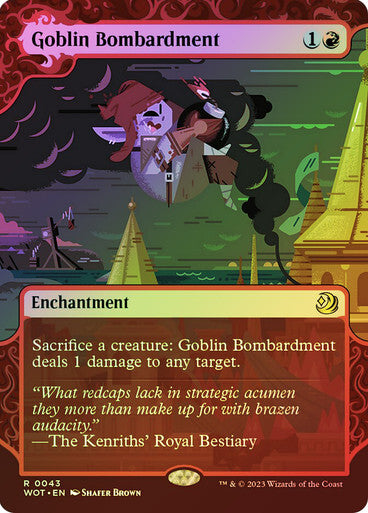 FOIL Goblin Bombardment ~ Wilds of Eldraine: Enchanting Tales [ NM ]